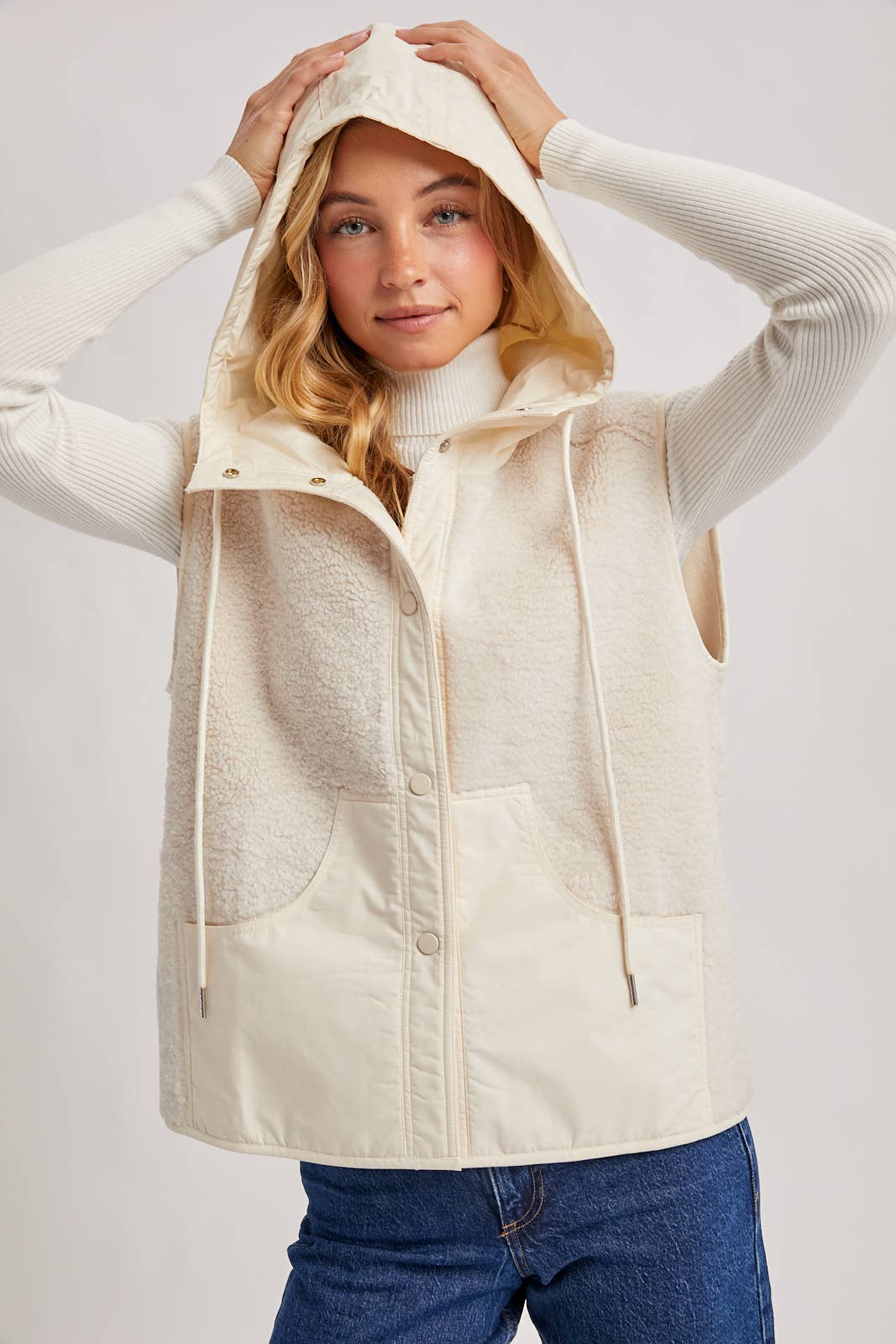 The Briar Sherpa Hooded Vest