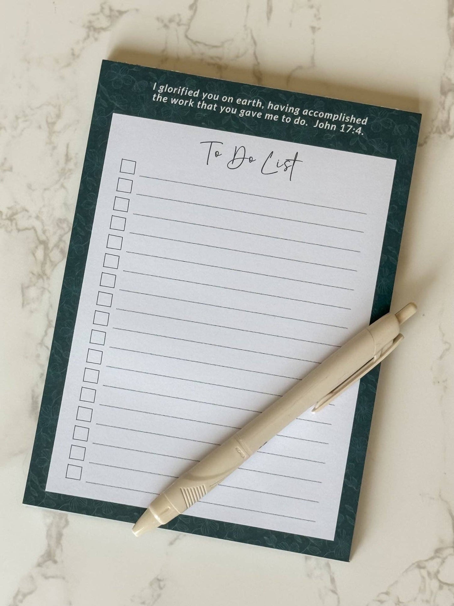 To Do List Notepad