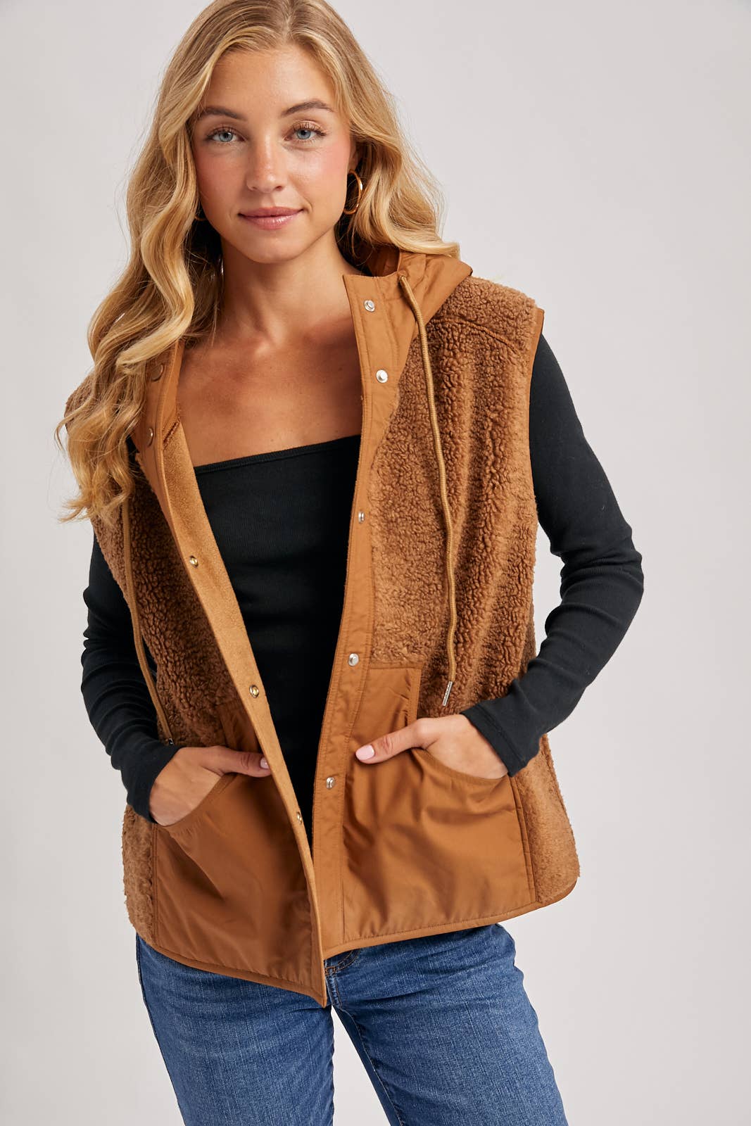The Briar Sherpa Hooded Vest