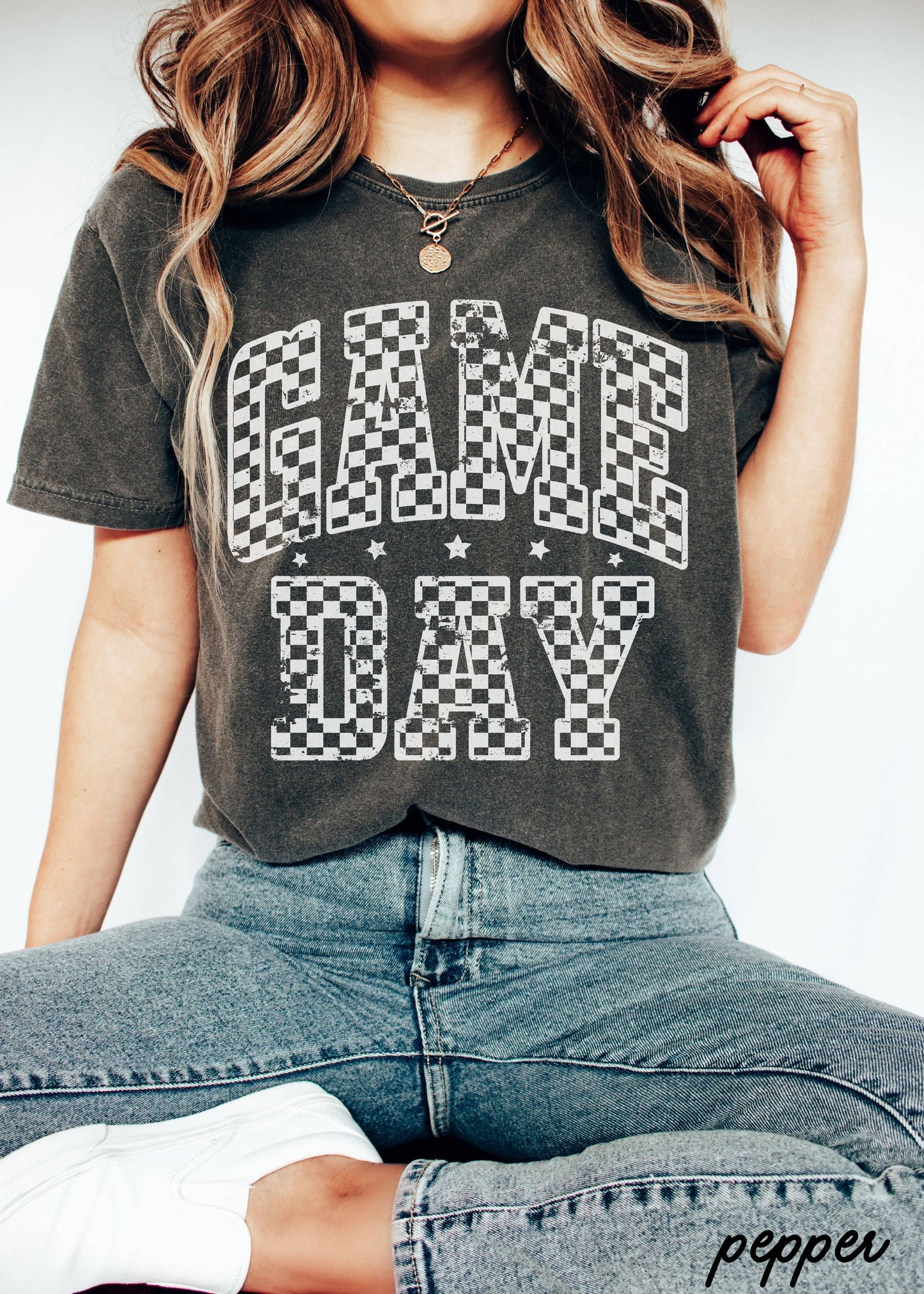 Game Day Checkered Tee