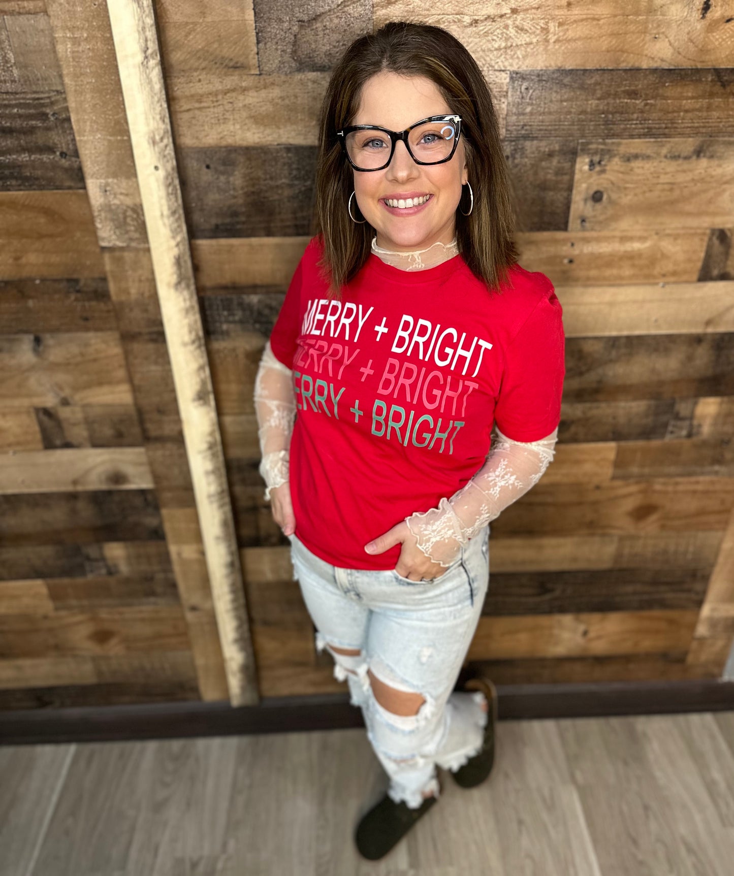 Merry & Bright Graphic T