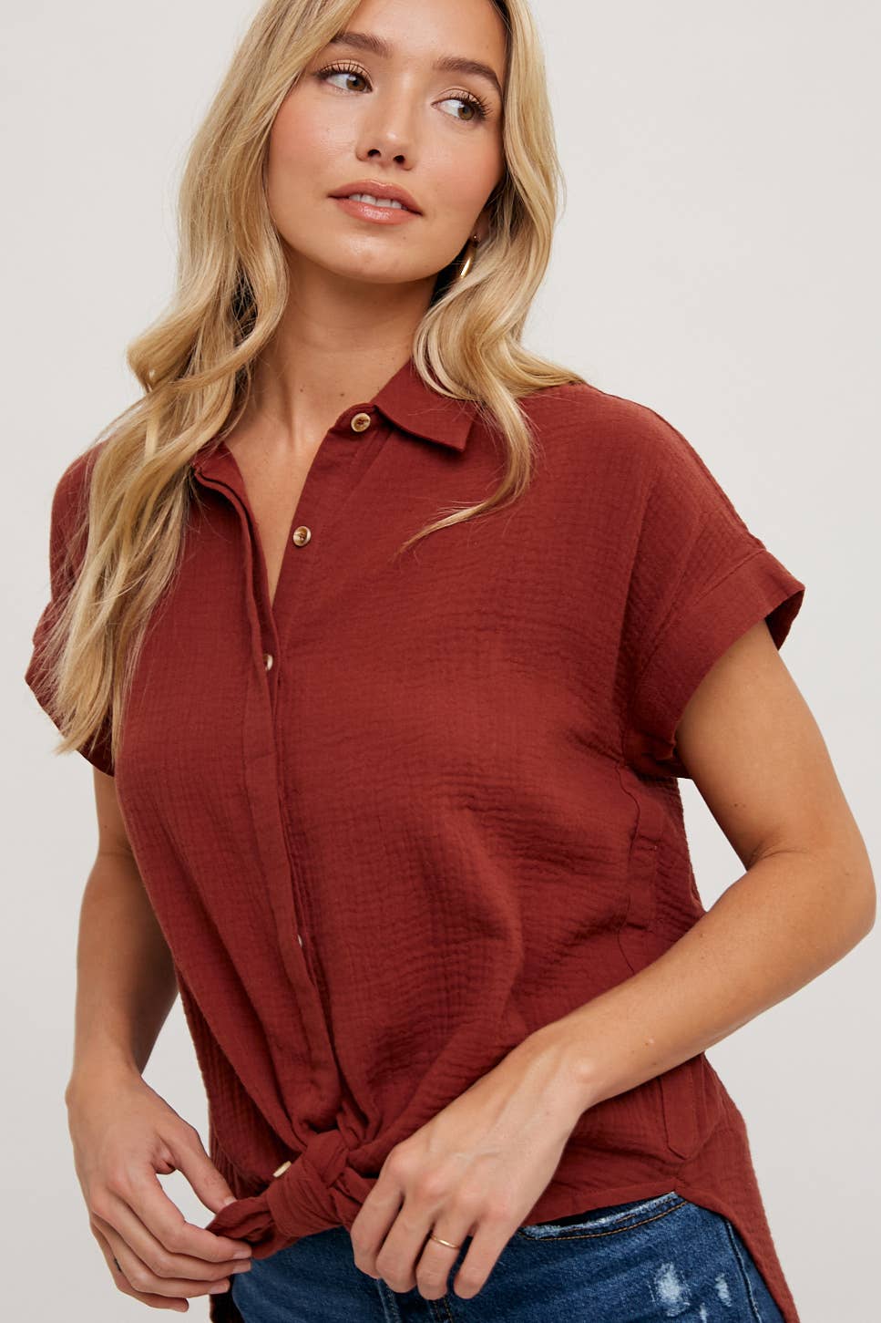 Tatum Textured Cotton Shirt