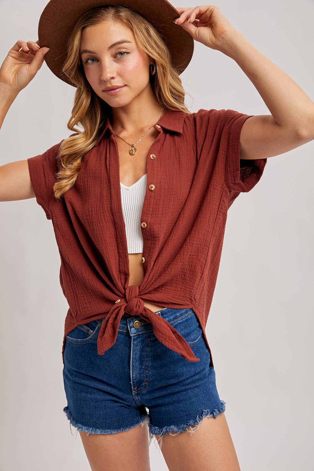 Tatum Textured Cotton Shirt