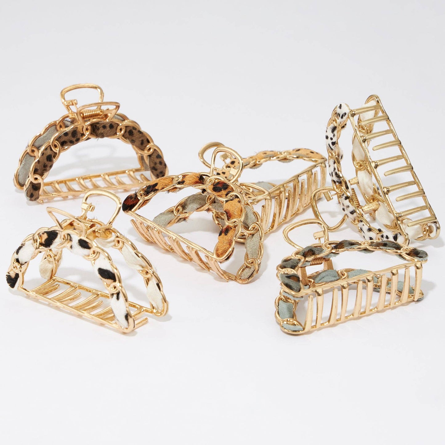 Animal Print Claw Clip