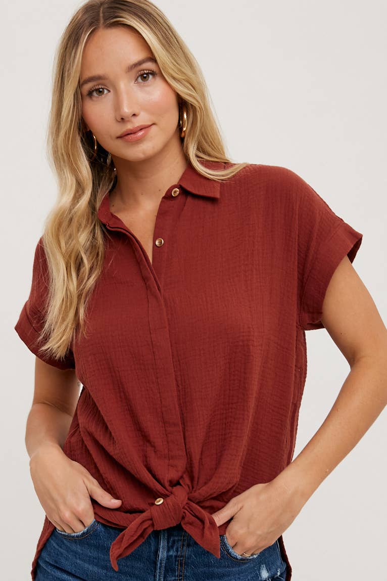 Tatum Textured Cotton Shirt