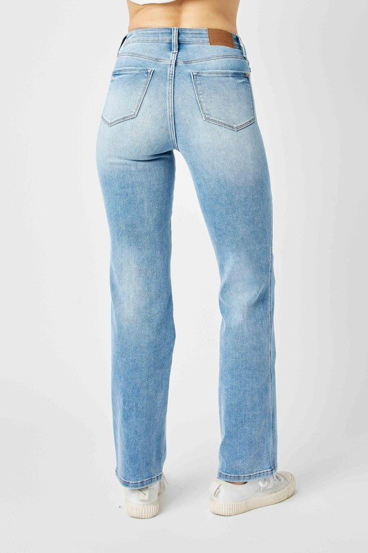 Sculpt Contrast Straight Denim