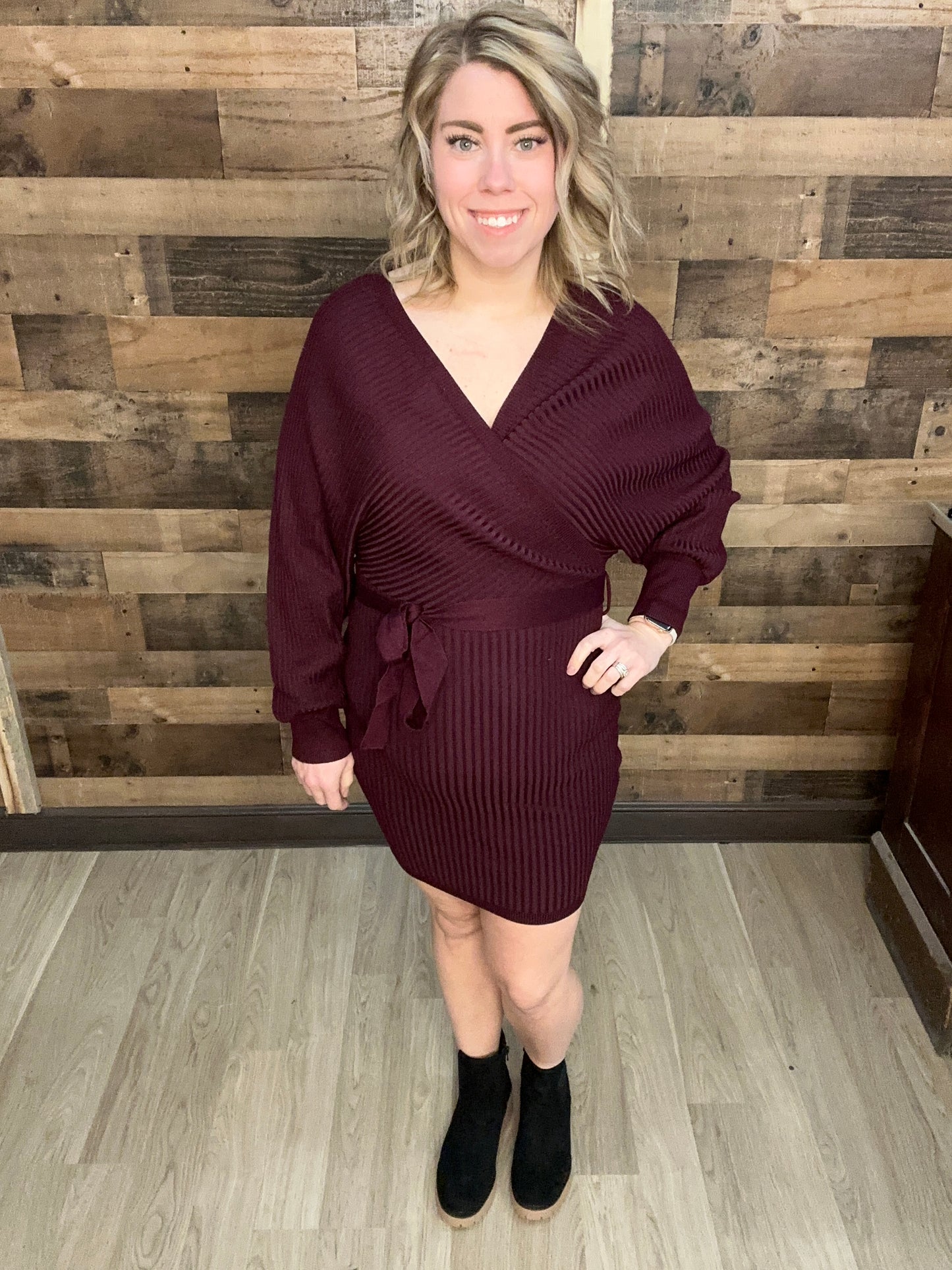 Ribbed Sweater Dress