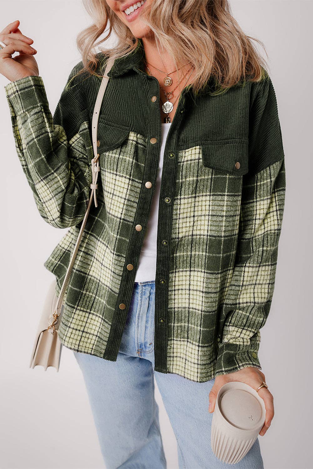 The Ellis Corded Plaid Jacket