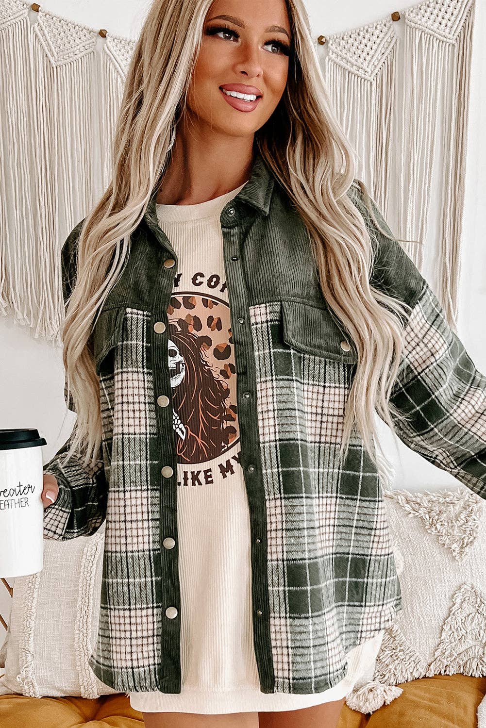 The Ellis Corded Plaid Jacket