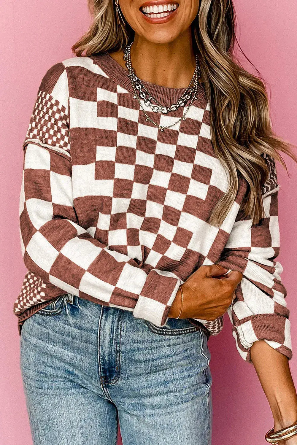 The Lennon Checkered Pullover