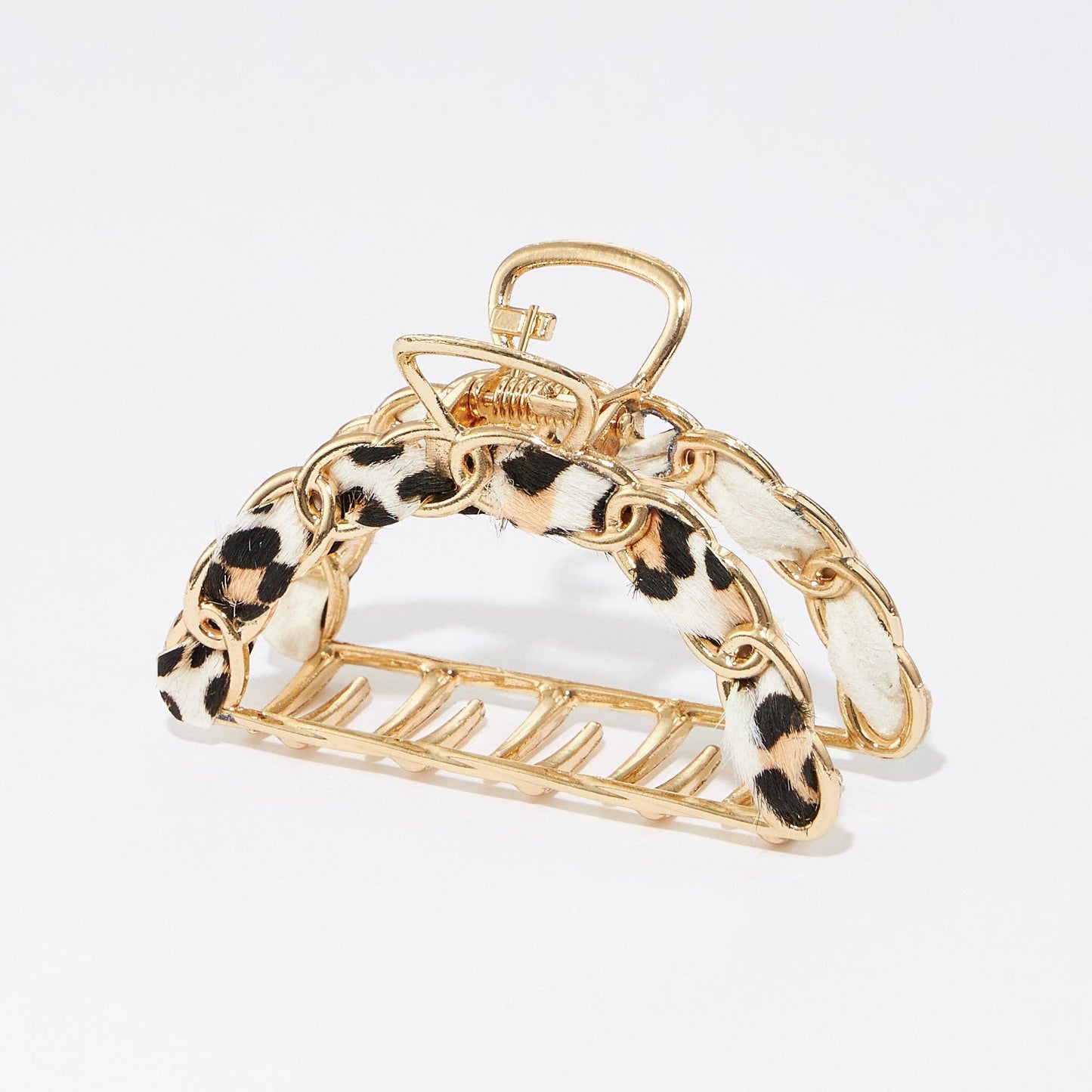 Animal Print Claw Clip