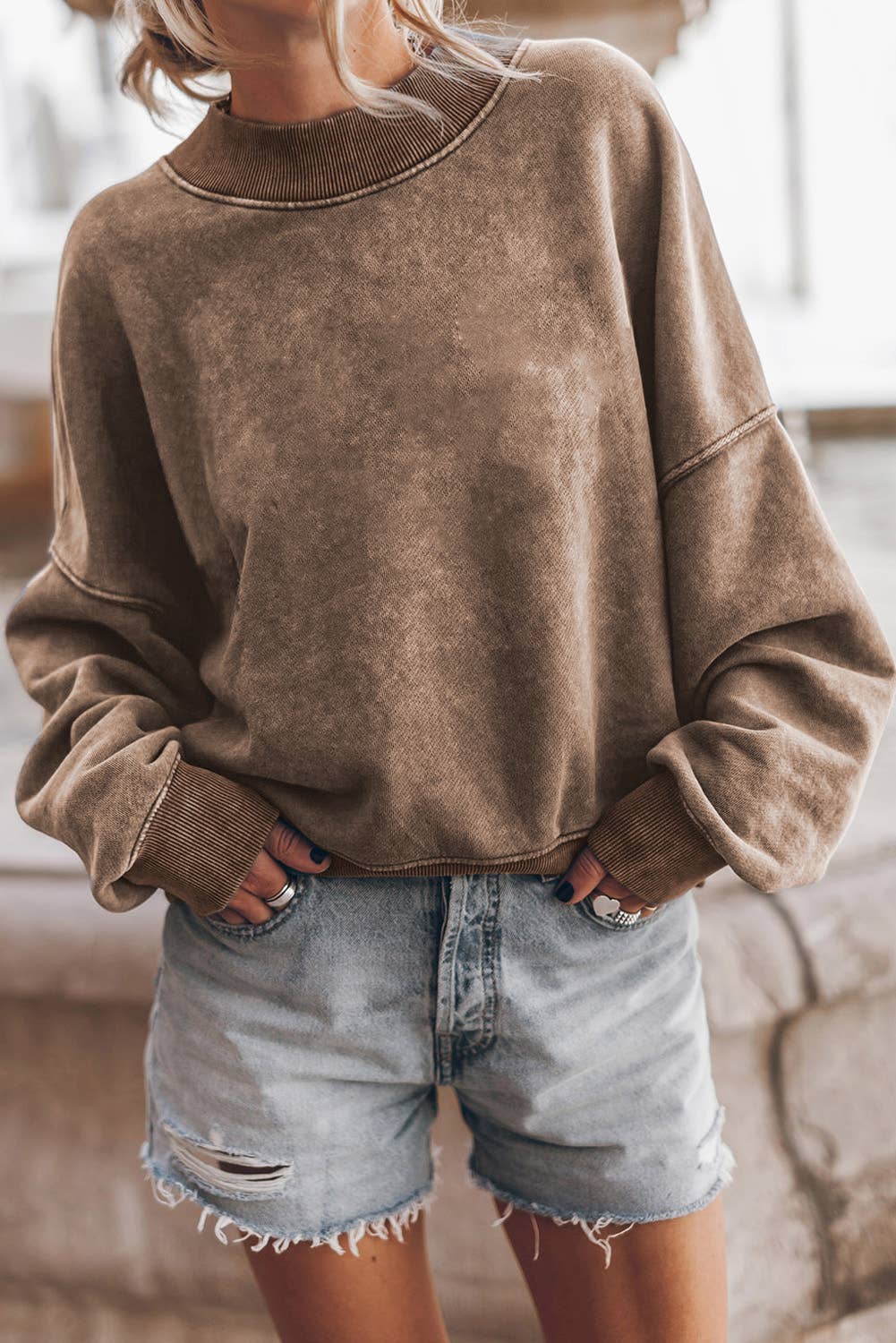 Drop Shoulder Pullover