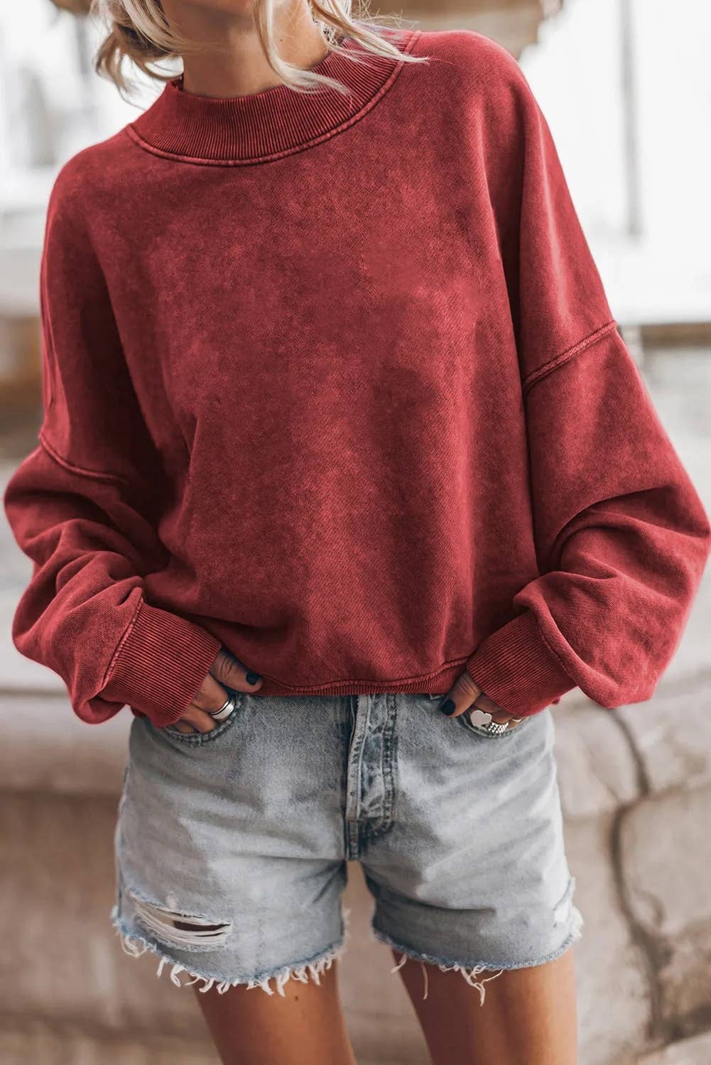 Drop Shoulder Pullover