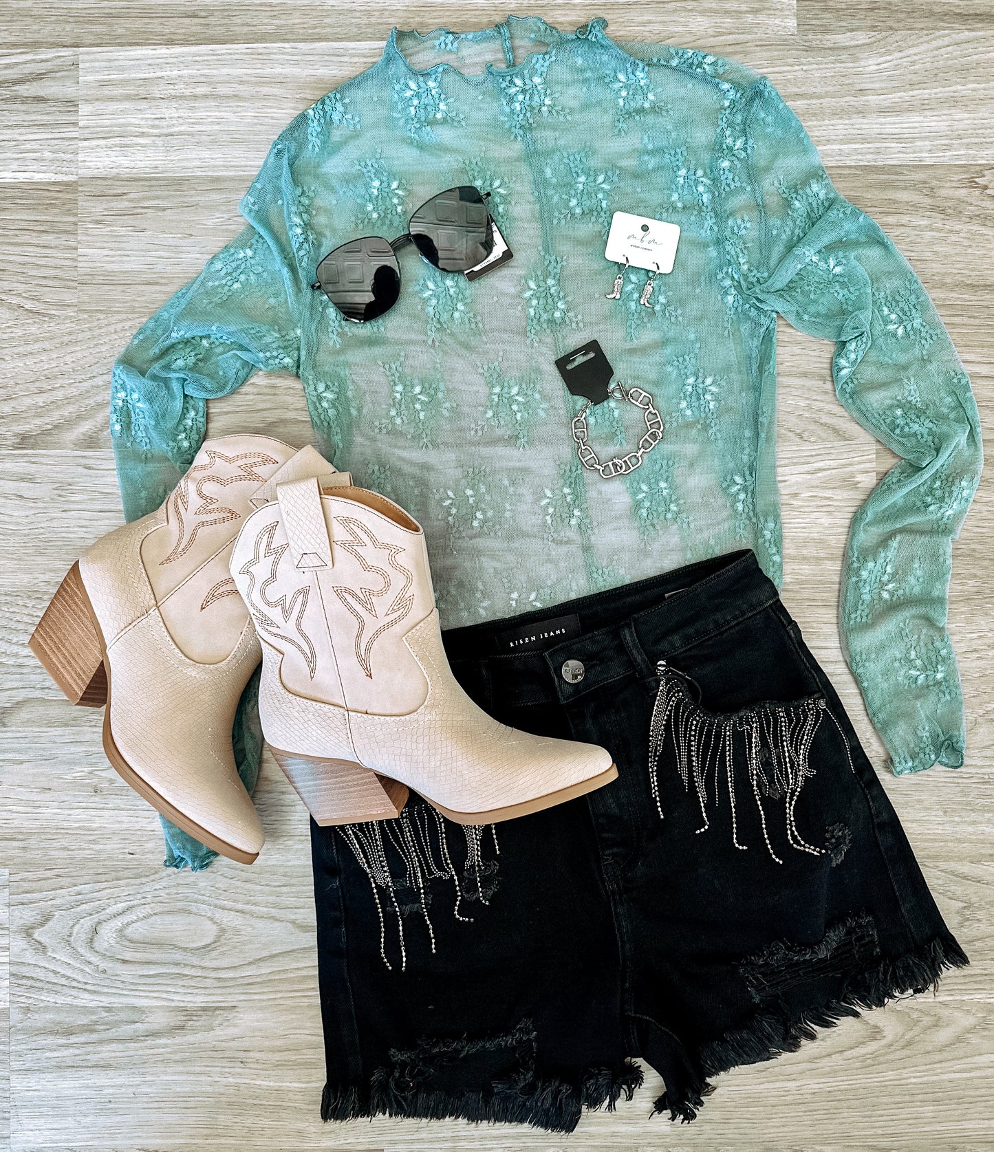 Ember Lace Top