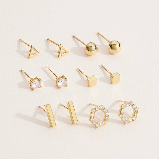 18K Gold Dipped Minimalist 6-Piece