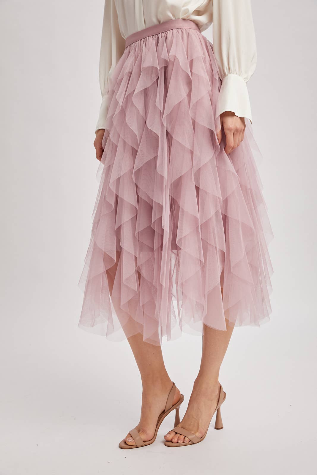 Eloise Tulle Midi Skirt