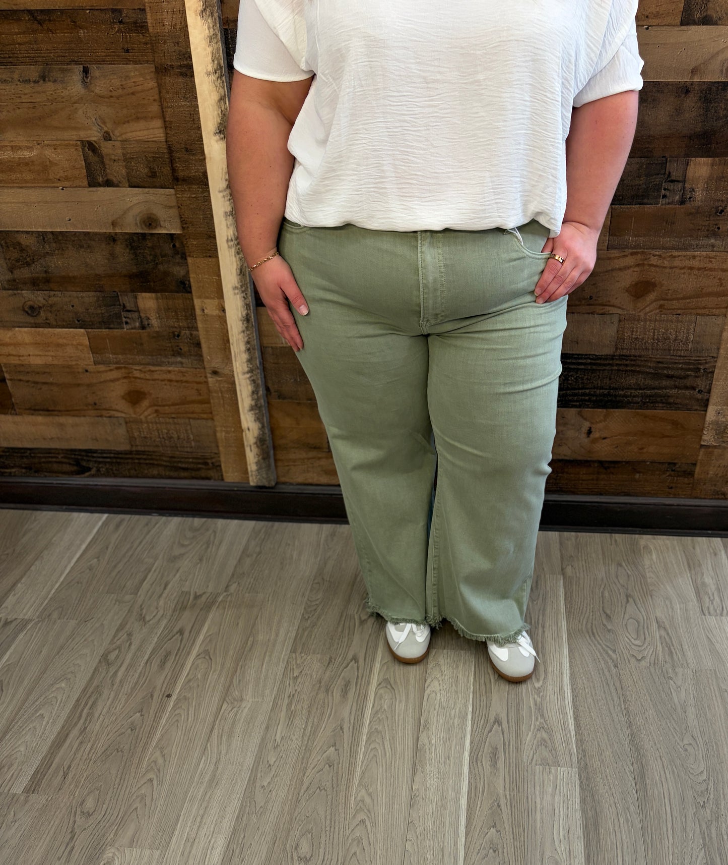 Olive Crop Denim