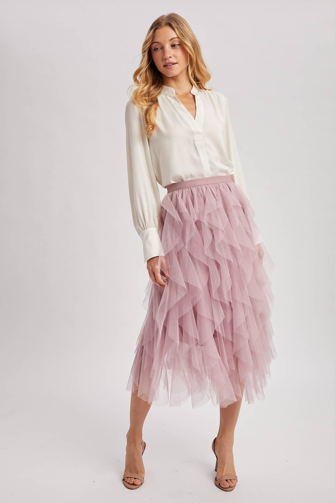 Eloise Tulle Midi Skirt