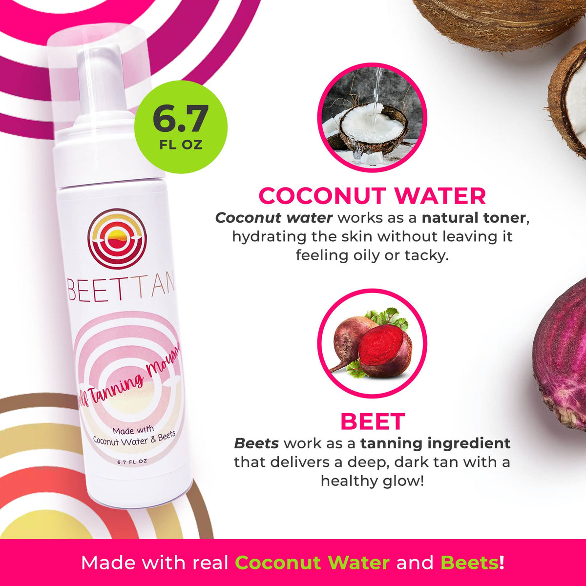 Beettan Sunless Tan Mousse | Medium dark