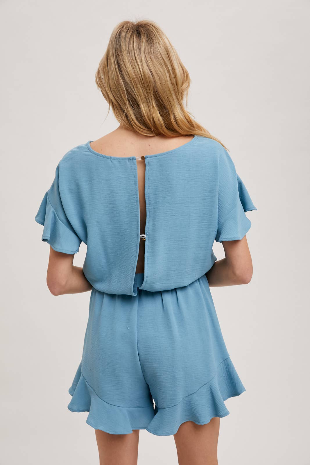 Ellie Ruffle Hem Romper