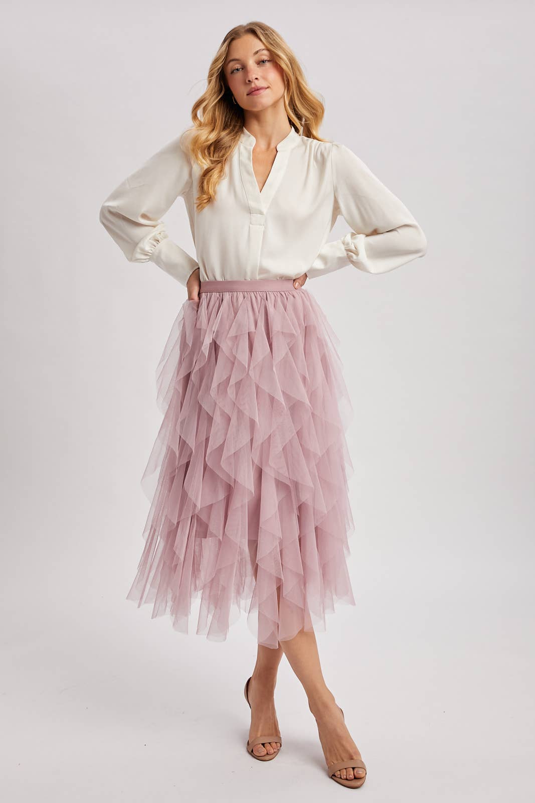 Eloise Tulle Midi Skirt
