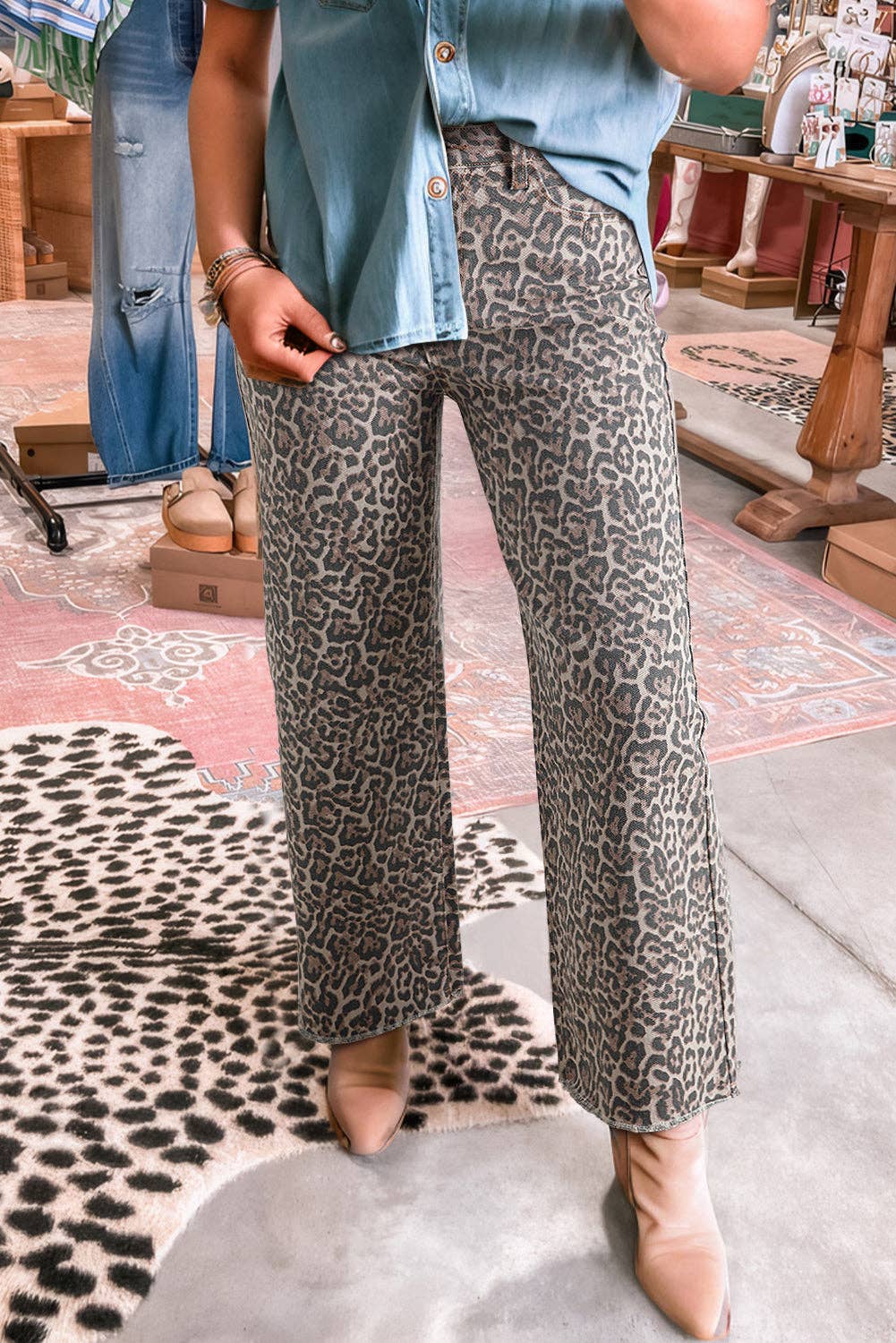 Leopard HR Denim
