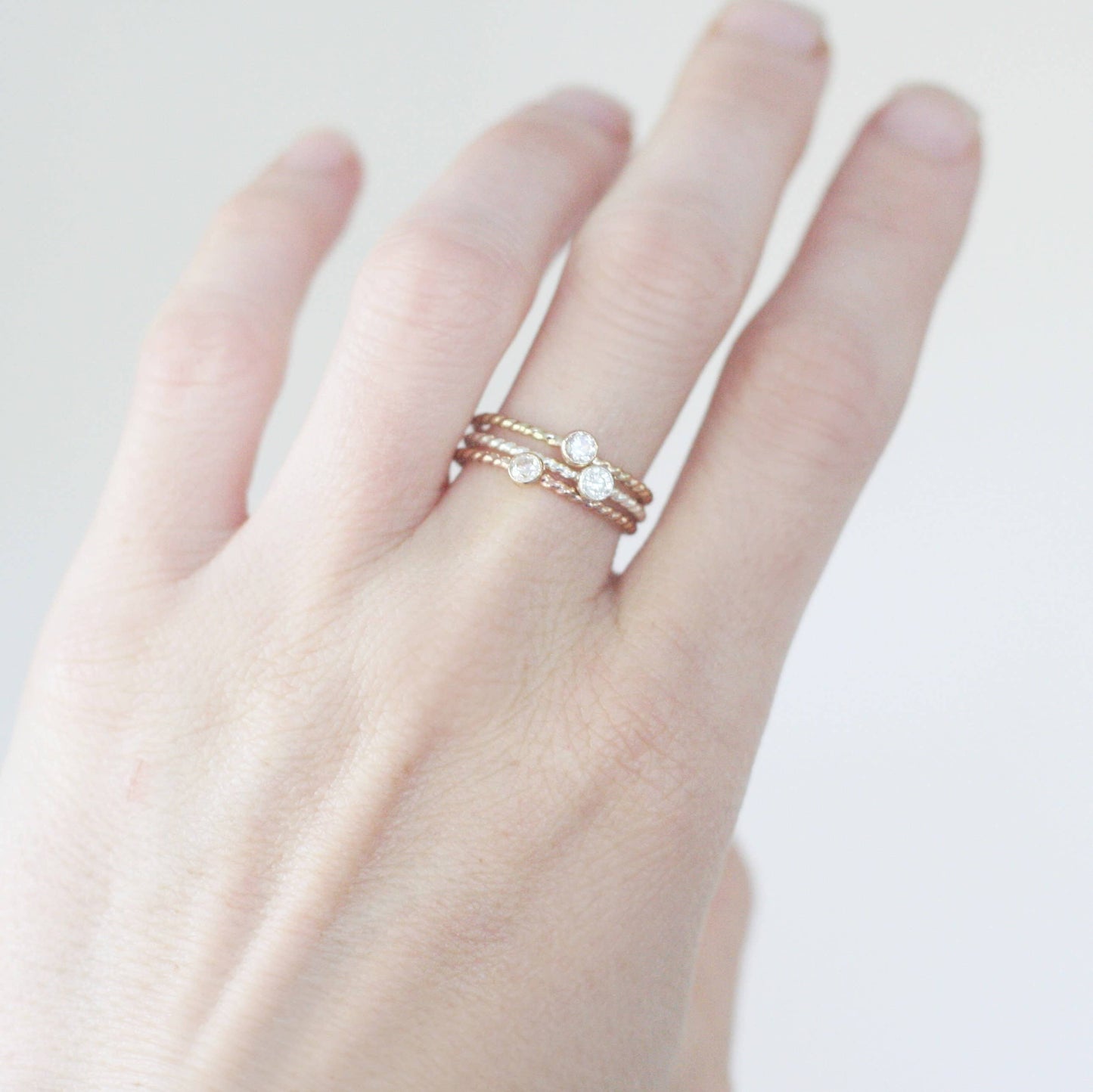 Gold Twisted Stacking Ring