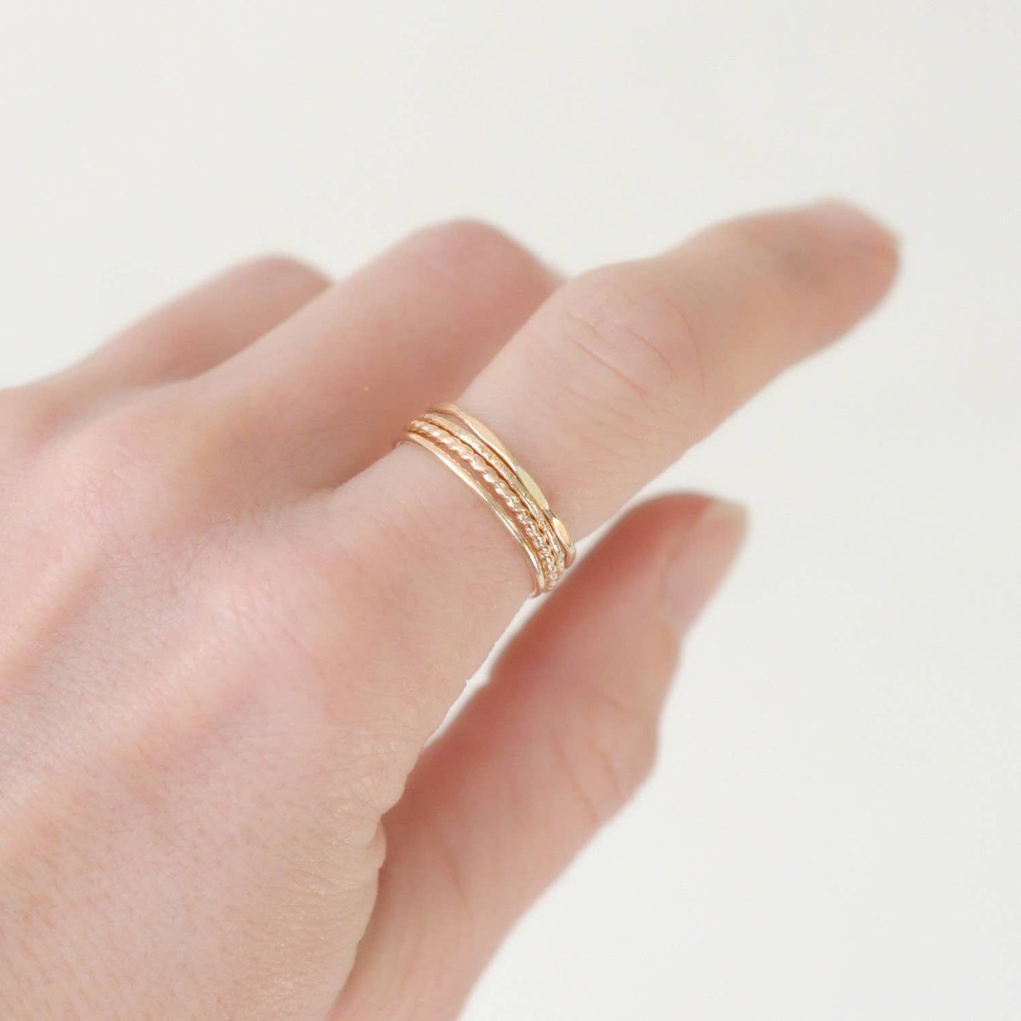 Gold Skinny Stacking Rings