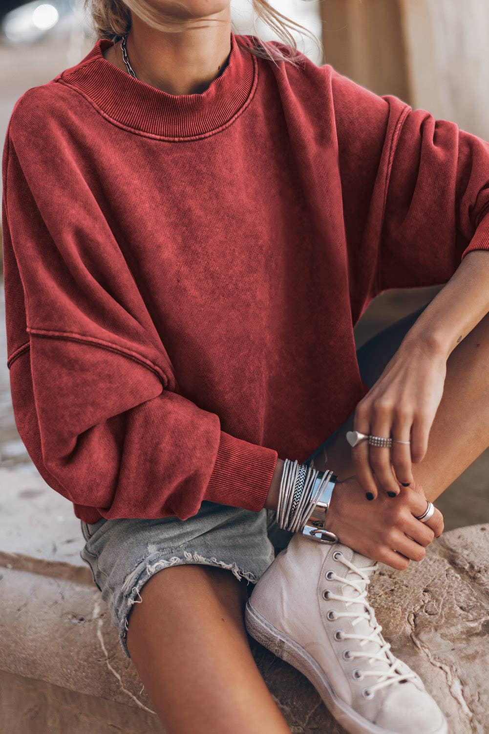 Drop Shoulder Pullover