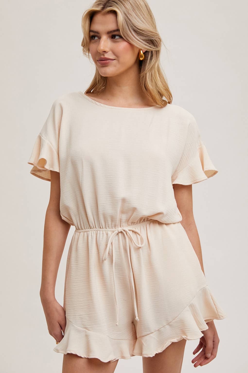 Ellie Ruffle Hem Romper