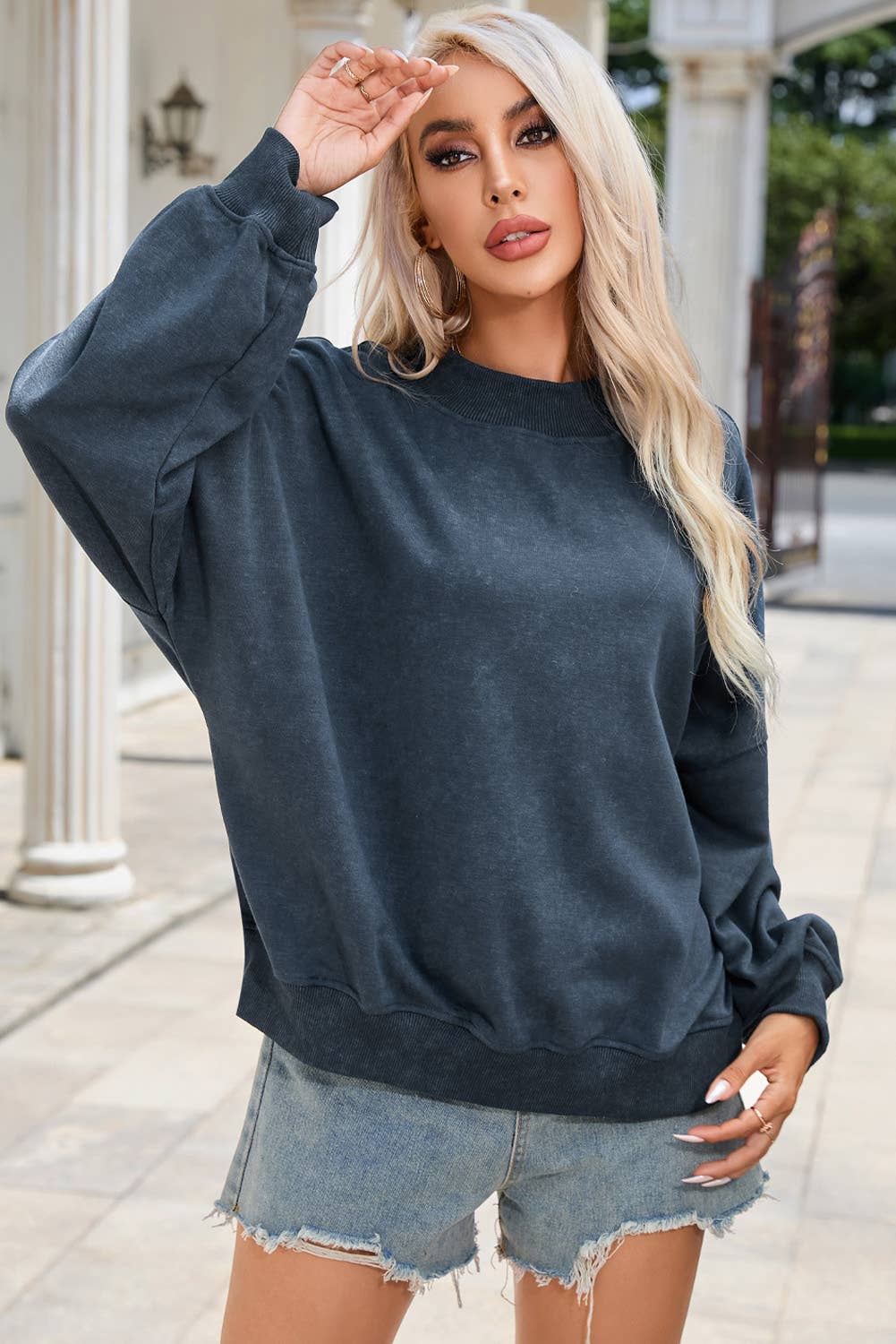 Drop Shoulder Pullover