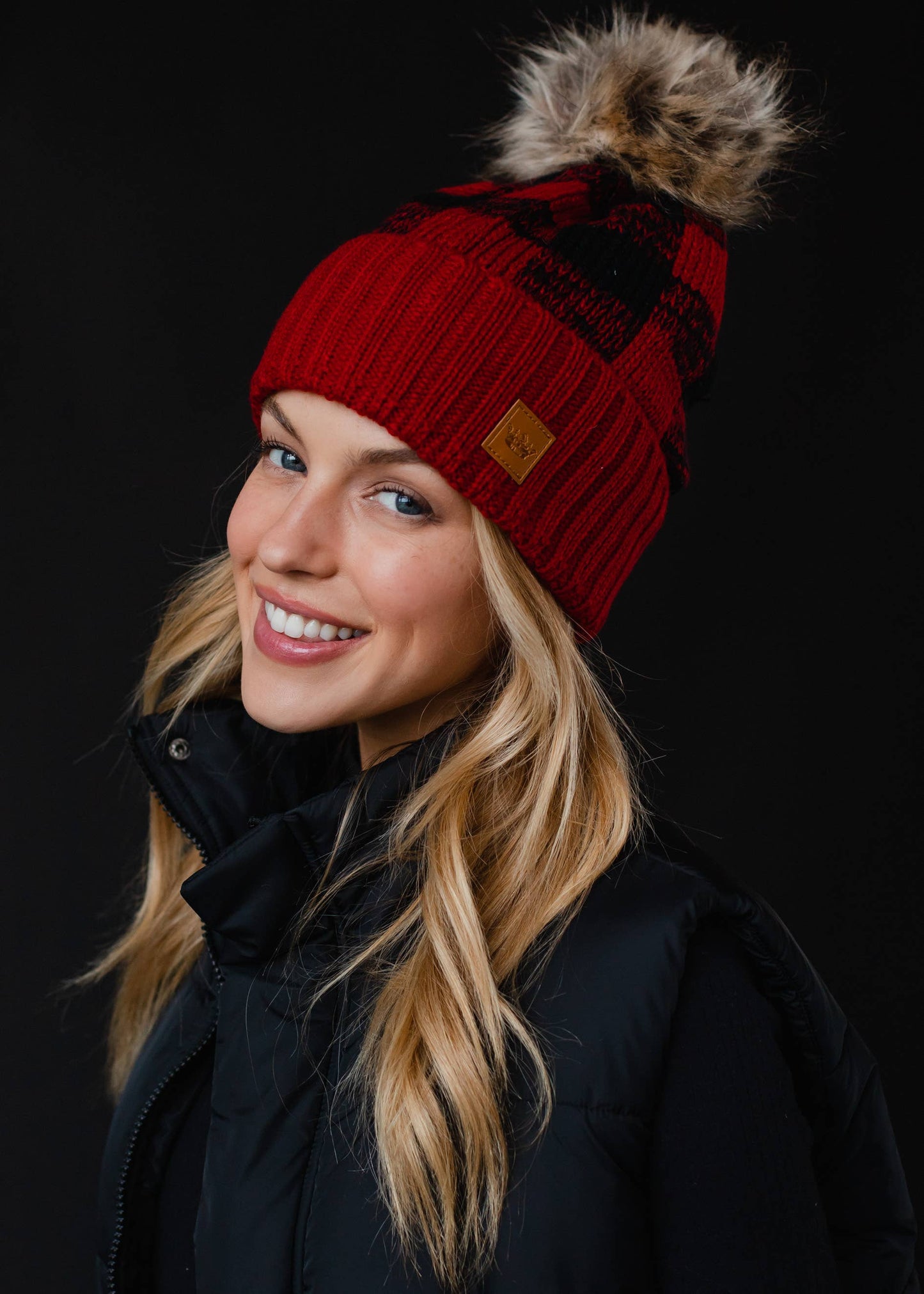 Buffalo Plaid Fleece Hat