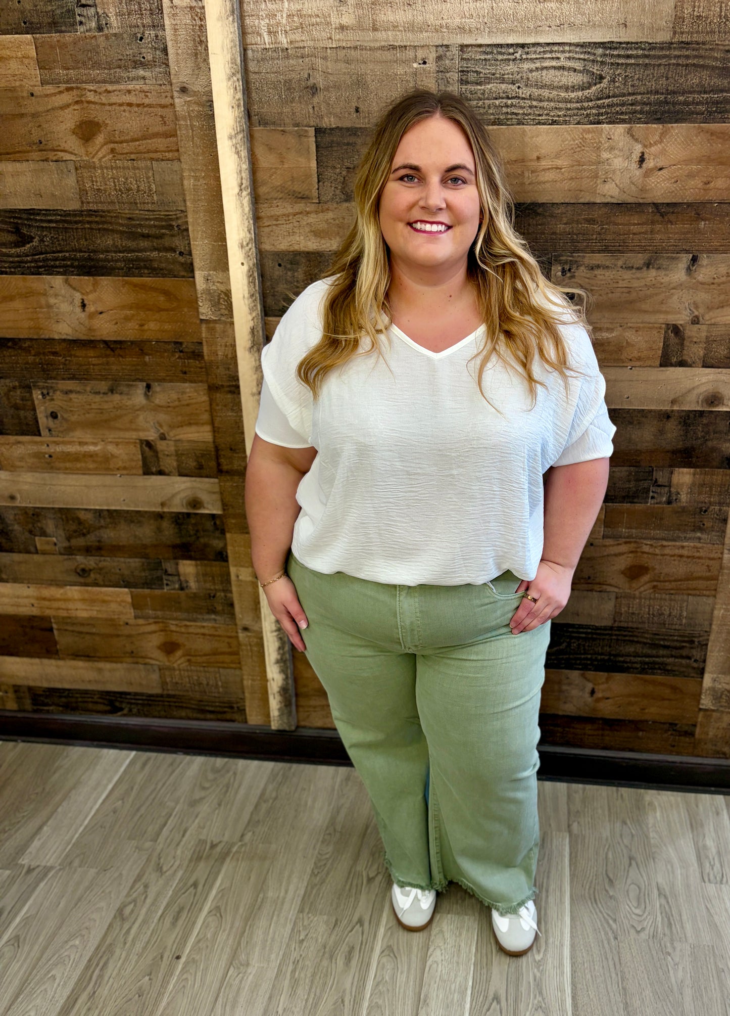 Olive Crop Denim