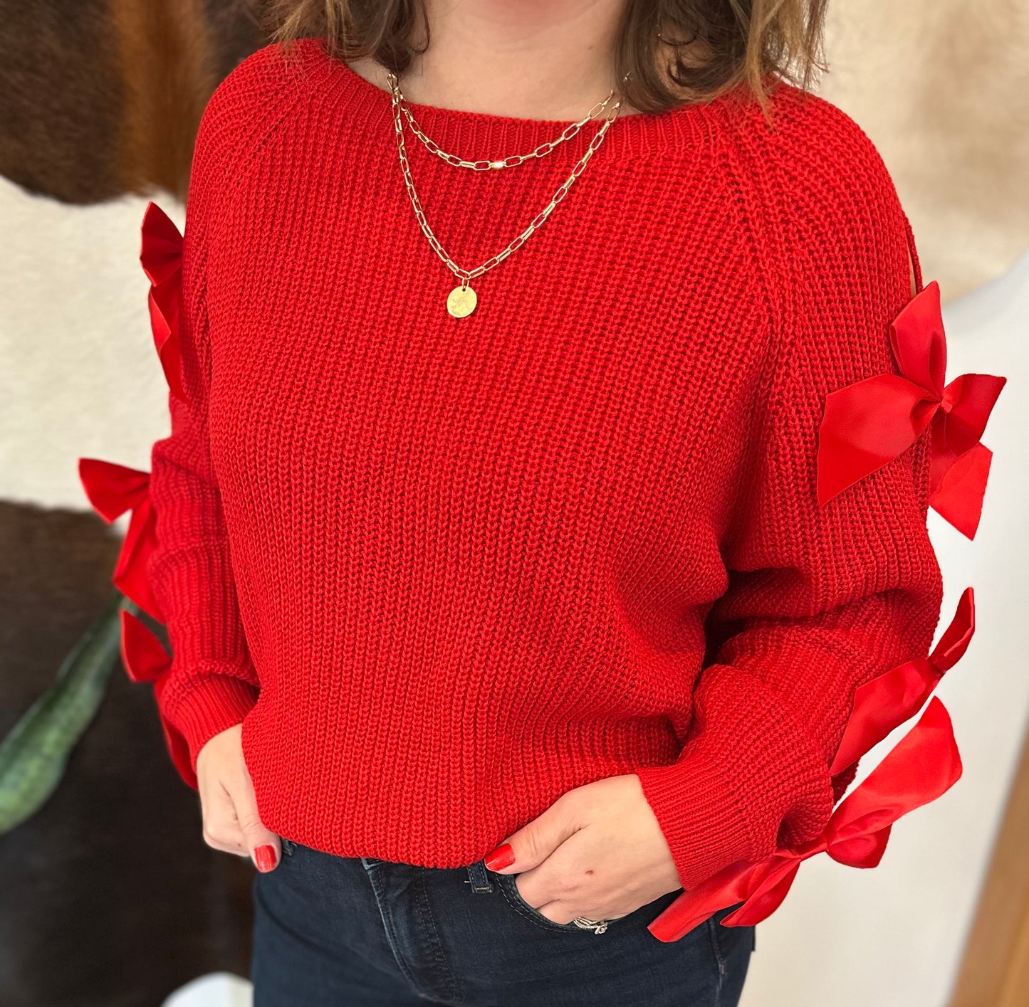 Mallory Bow Sweater