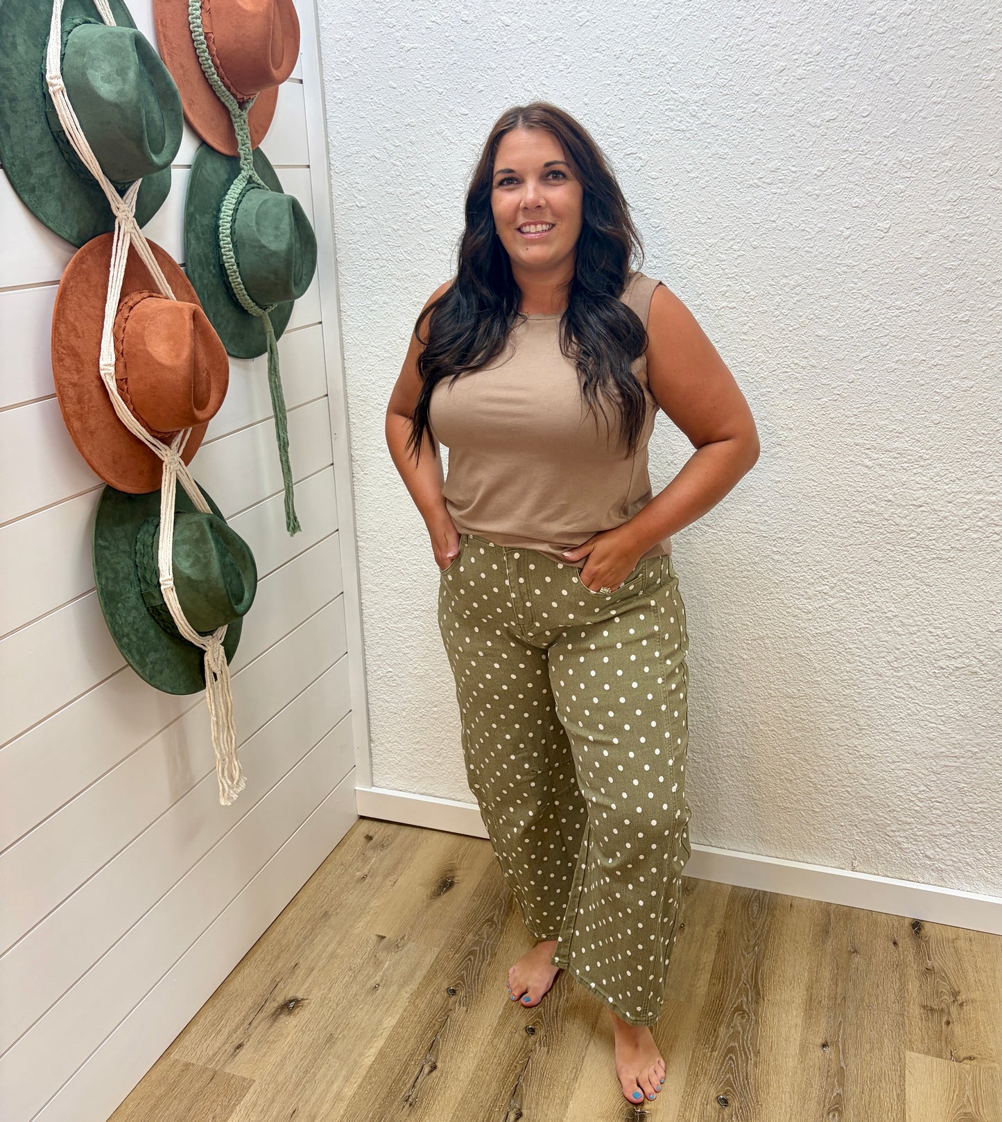 HR Polka Dot Barrel Pants