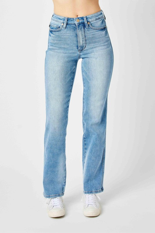 Sculpt Contrast Straight Denim