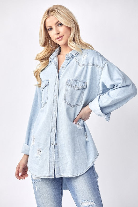 Relaxed Denim Shirt