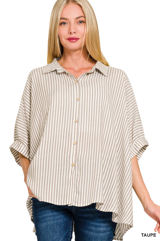 Harper Striped Button Up