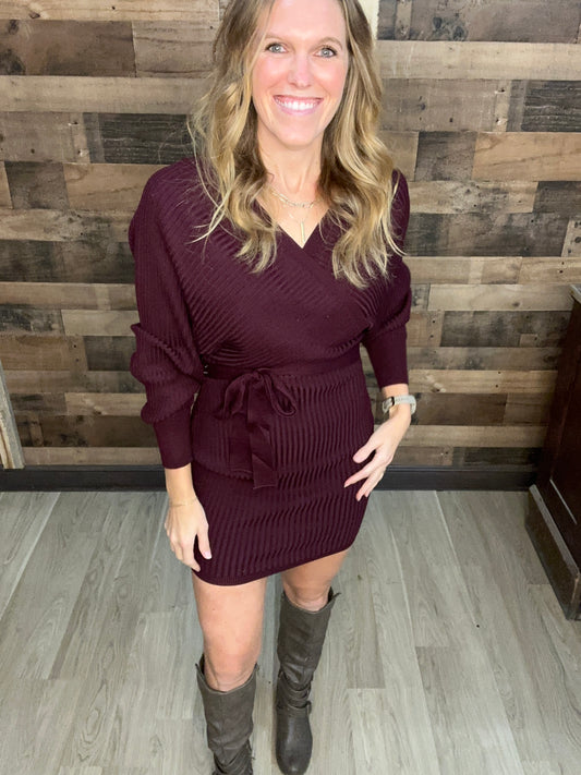 Ribbed Sweater Dress