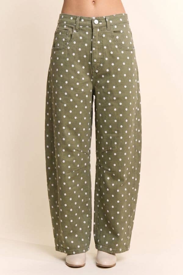 HR Polka Dot Barrel Pants