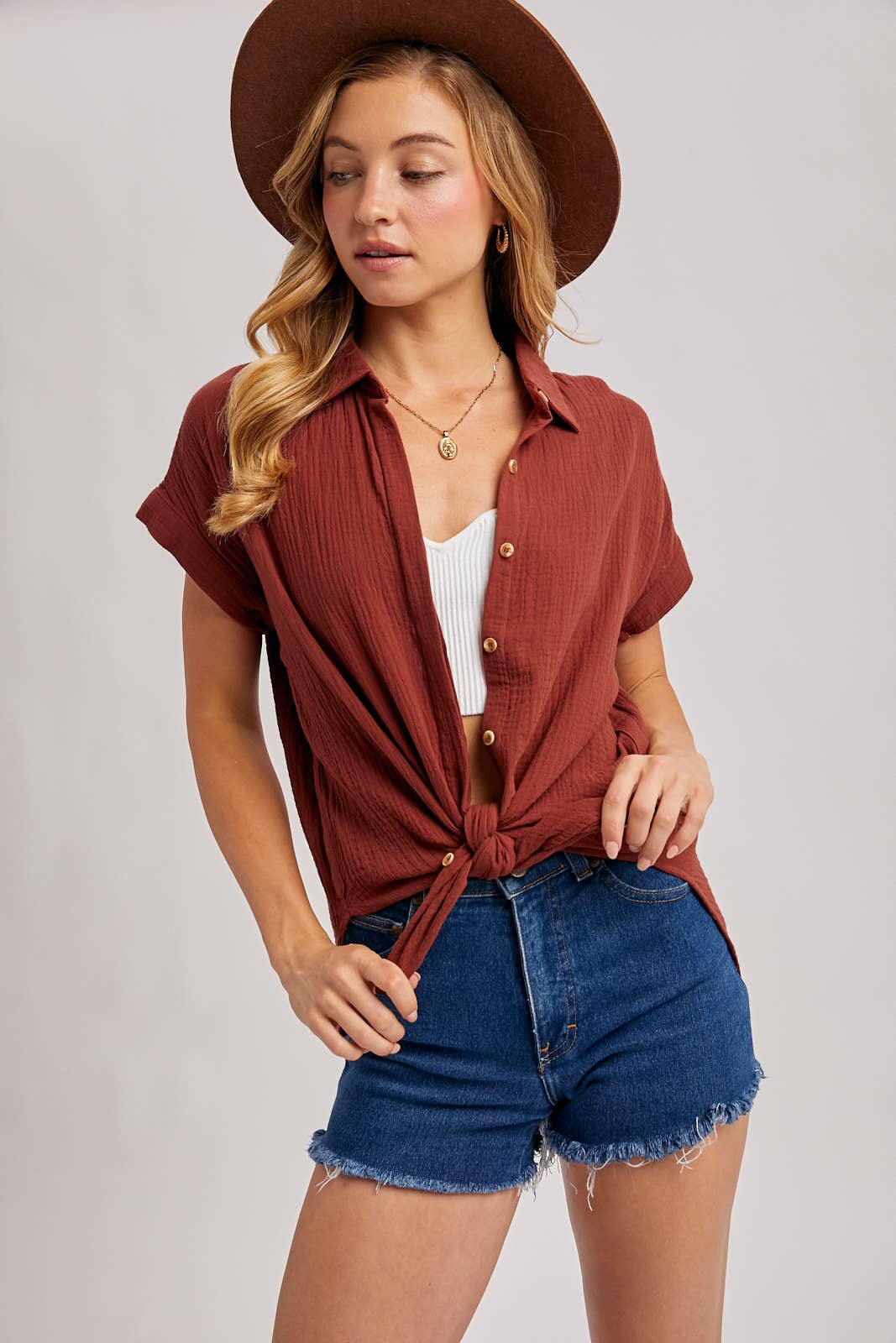Tatum Textured Cotton Shirt