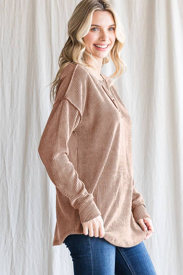 Marlowe Button Top