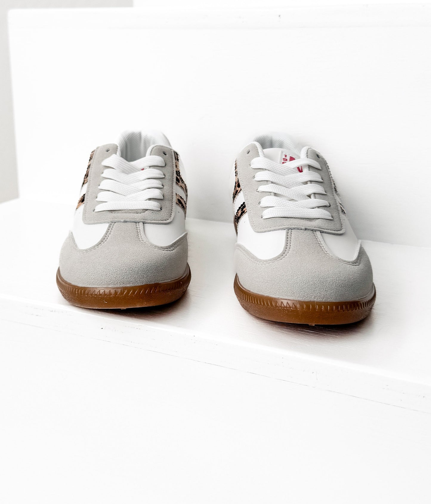 Stockholm Sneaker in White Leopard