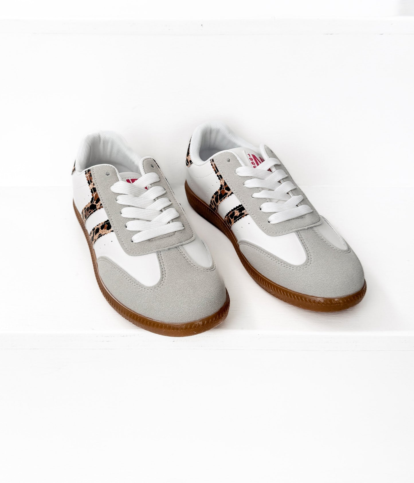 Stockholm Sneaker in White Leopard