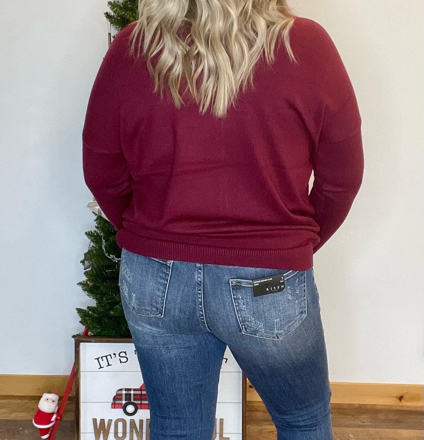 Stella Vintage Washed Flare Jeans (Plus Size)